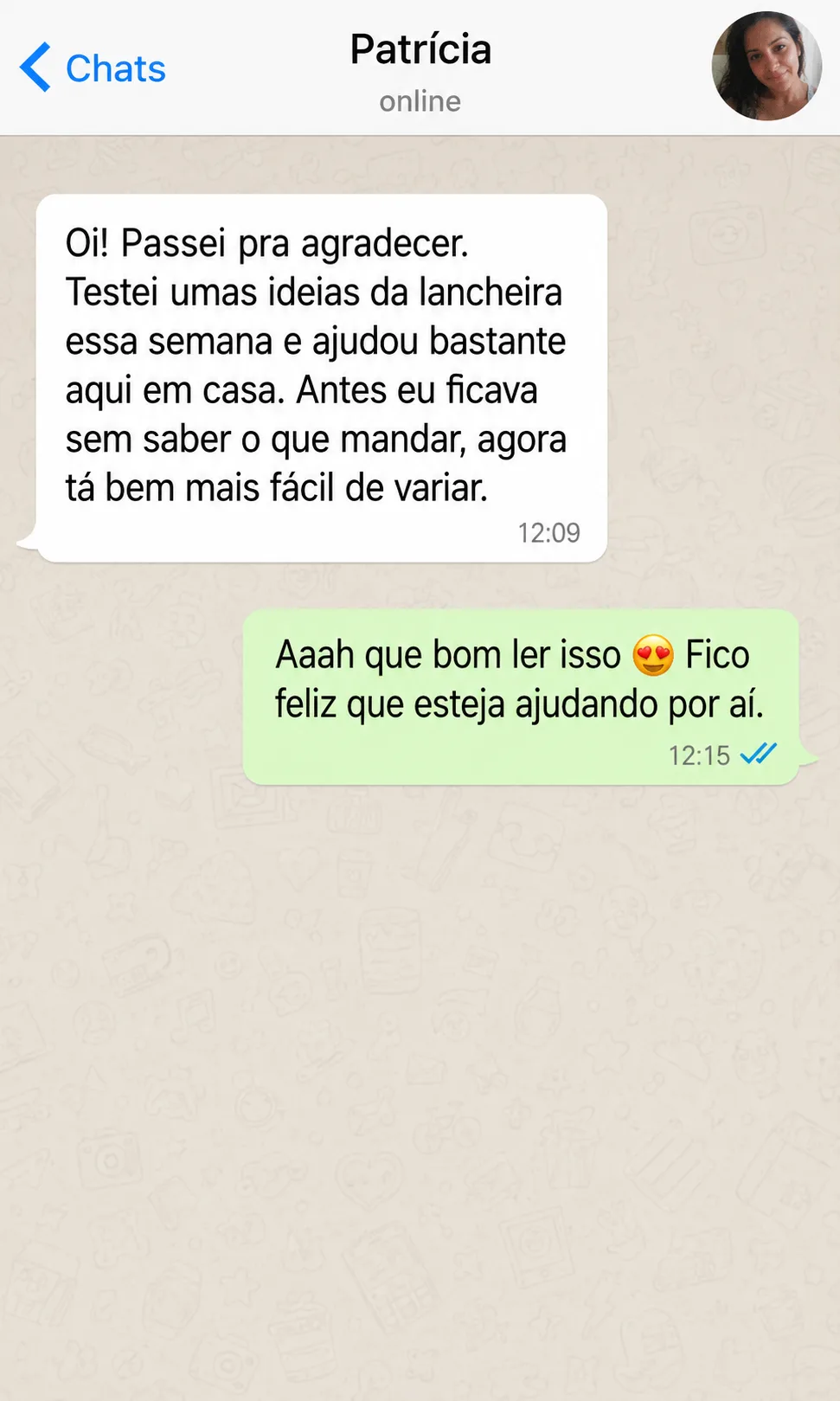 Depoimento 1 de cliente do Lanchinho Campeão
